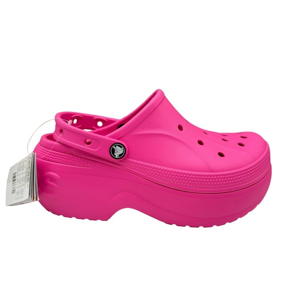 CROCS Shoes - Crocs Women's Mega Wedge Platform Clog Size 9 Electric Pink Slip-on Style